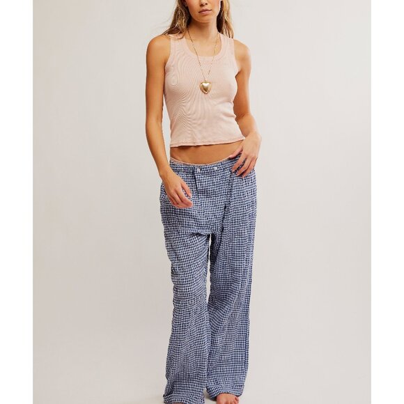 🆕 FREE PEOPLE Cloud Ten Sleep Pants / Navy Combo - Picture 2 of 9